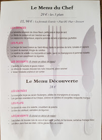 Menu / carte de Restaurant Hôtel l'Epicurien à Saint-Nicolas-de-Port
