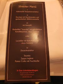 In due Restaurant Pizzeria Schwieberdingen à Schwieberdingen menu