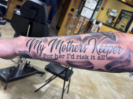 Explore 3 letter tattoo ideas, creative tattoo ideas in Gadsden, available at Old School Ink Electric Tattooing