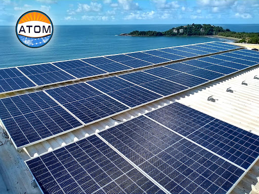 Logo da empresa - Atom Solar
