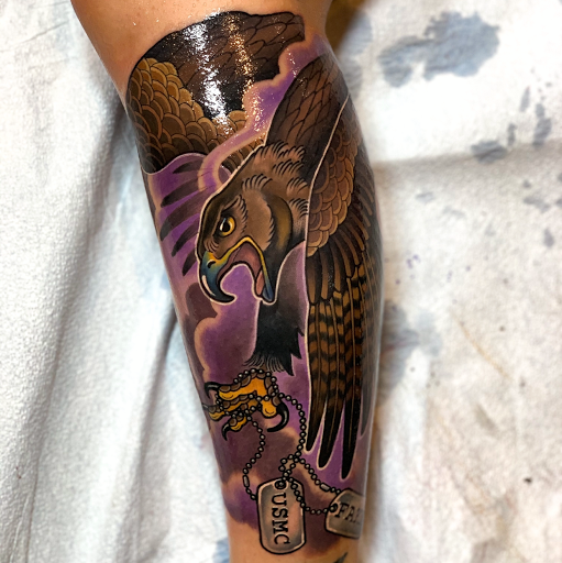 Explore motley crue tattoo ideas, creative tattoo ideas in Senoia, available at Messenger Tattoo Studio