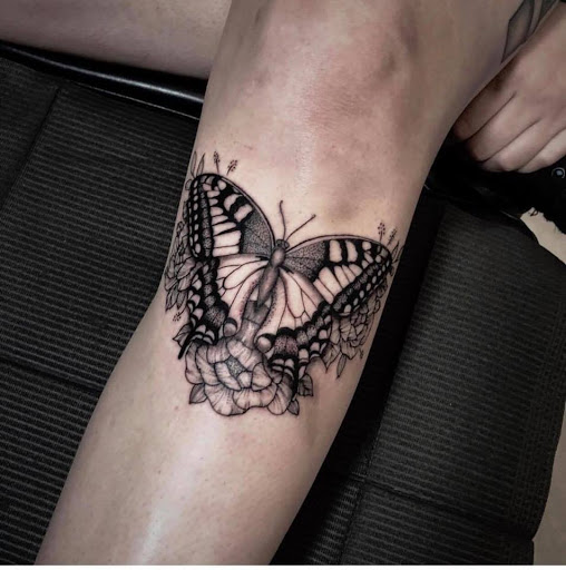 Explore film tattoo ideas, creative tattoo ideas in Midland, available at Black Ball Tattoo