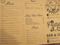 Menu du Bar I Fratelli 3.0 à Montefalcione