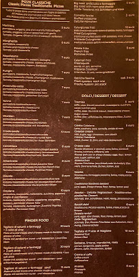 Menu du Ristorante La Piazzetta à Costa Rei