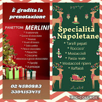 Menu / carte de Bar Pasticceria Gelateria Merlini à Cesano Boscone