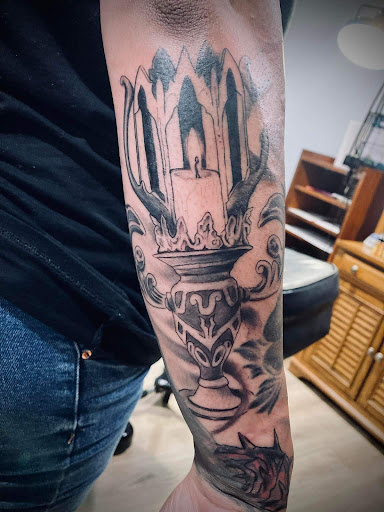 Find tattoo ideas on the chest for your next unique tattoo in Hudson at Synchronicity Tattoo Studio Llc