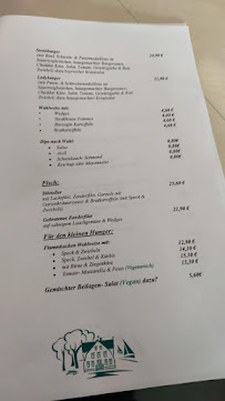 Restaurant allemand Gasthof zur Erholung à Heiligenstedten (la carte)