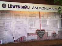 Menu / carte de Löwenbräu am Kohlmarkt à Wernigerode