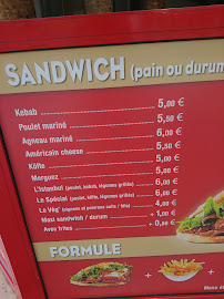 Kebab L'Istanbul à Reims - menu / carte