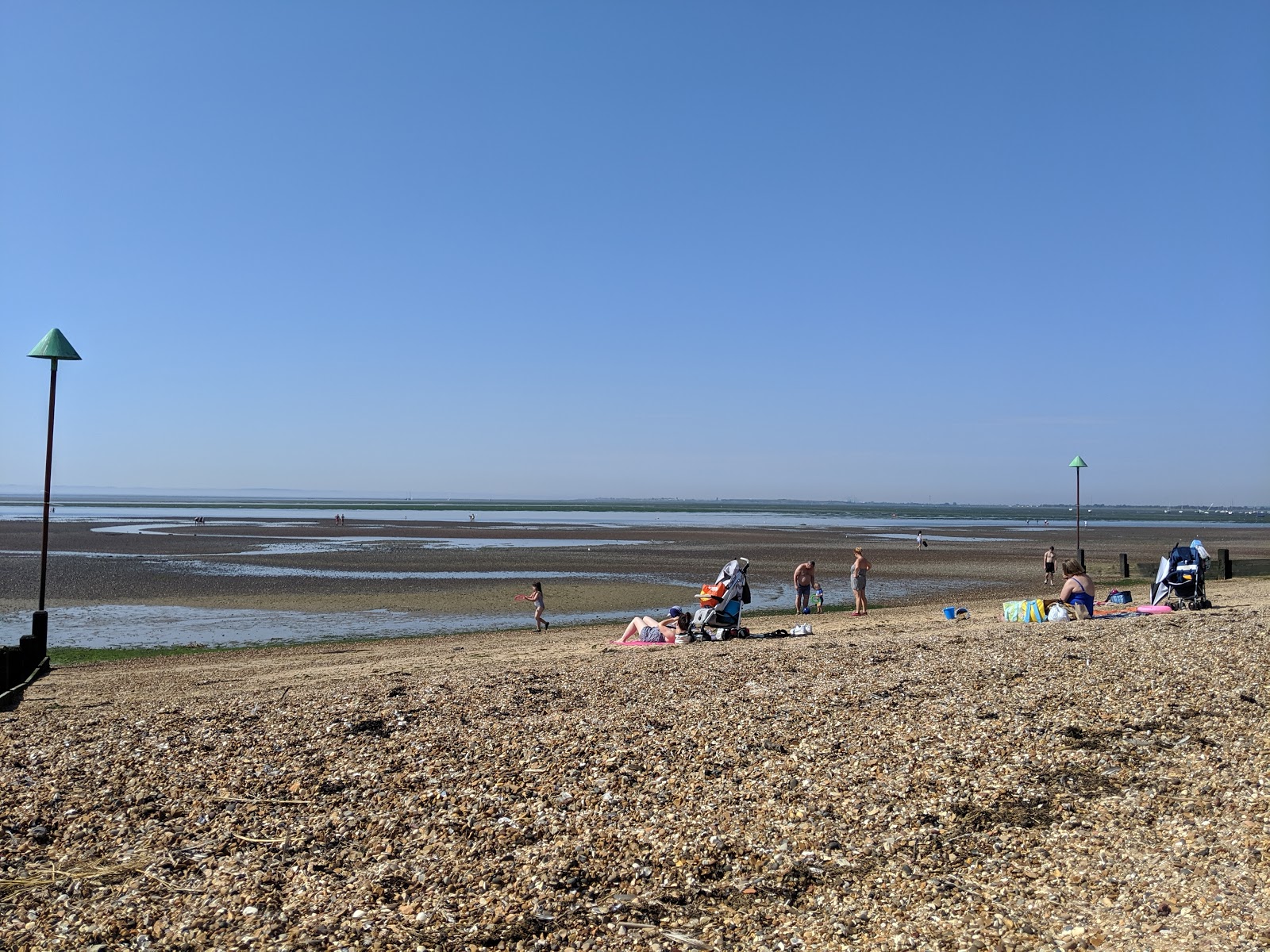 Foto von Chalkwell Strand und die siedlung