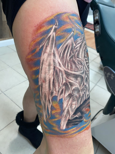 Explore chest tattoo lettering ideas, creative tattoo ideas in Lebanon, available at Infinity Ink Tattoo and Body Piercings