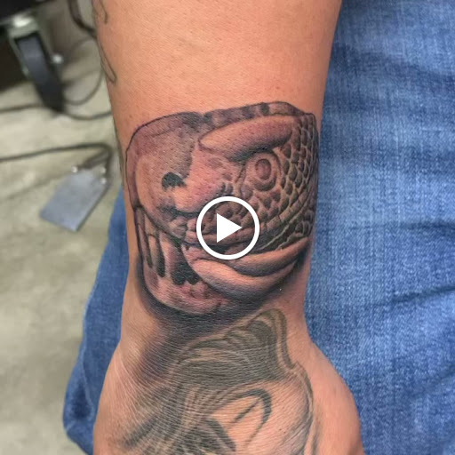 Explore afro samurai tattoo ideas, creative tattoo ideas in Fresno, available at True Anchor Tattooing