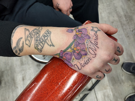 Explore side finger tattoo ideas, creative tattoo ideas in La Crosse, available at La Crosse Tattoo