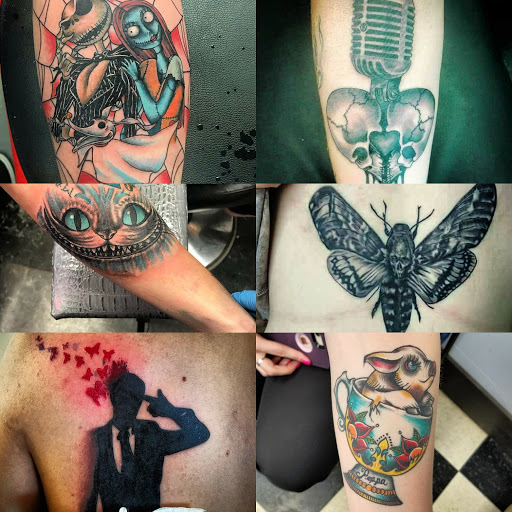 Explore name face tattoo ideas, creative tattoo ideas in Bowling Green, available at 31 Ink Tattoo Parlor
