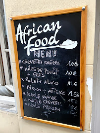 Restaurant africain Le Bois d'Ebène à Paris (la carte)