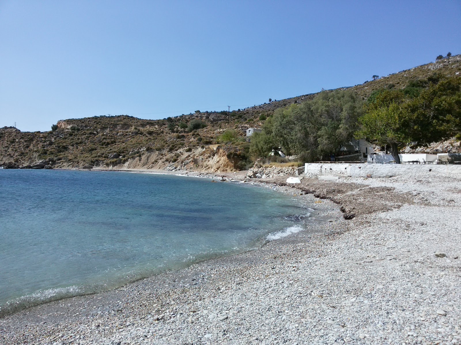 Foto van Paralia Kerame met kleine baai