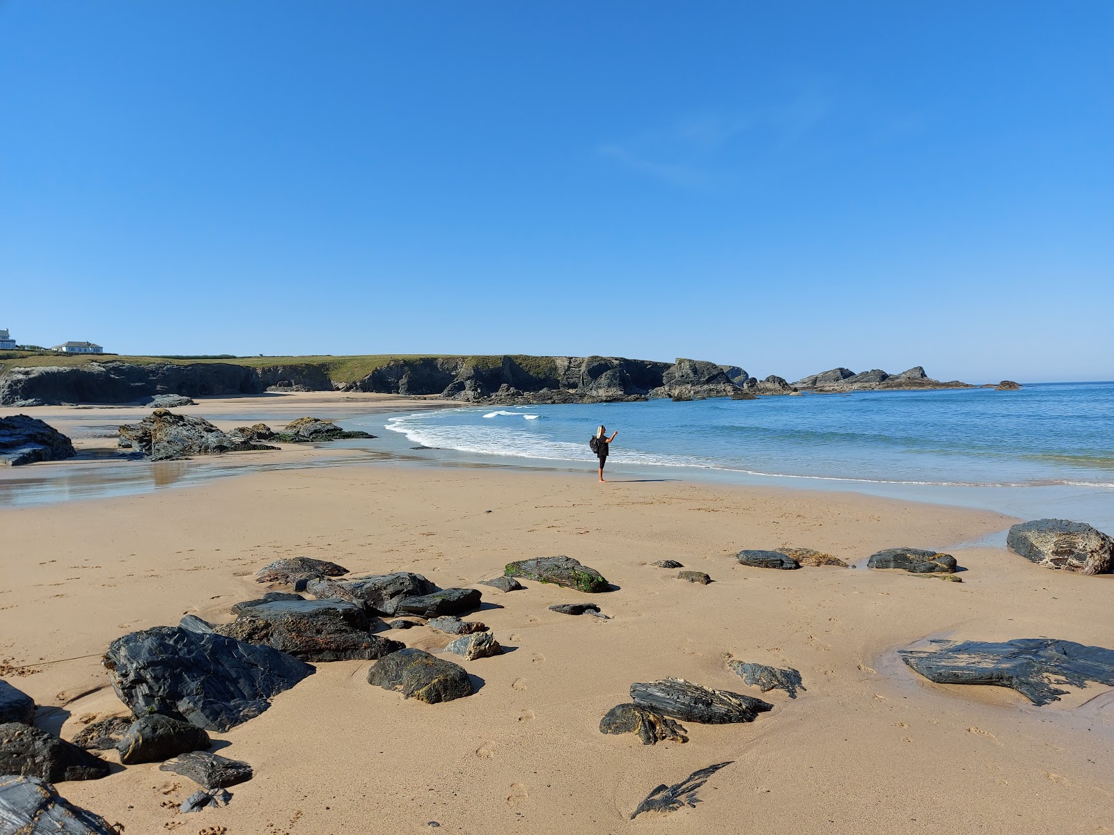Foto di Porthcothan beach con molto pulita livello di pulizia
