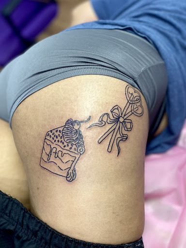 Find original tattoo ideas women for your next unique tattoo in Radcliff at The Pink Toadstool Tattoo