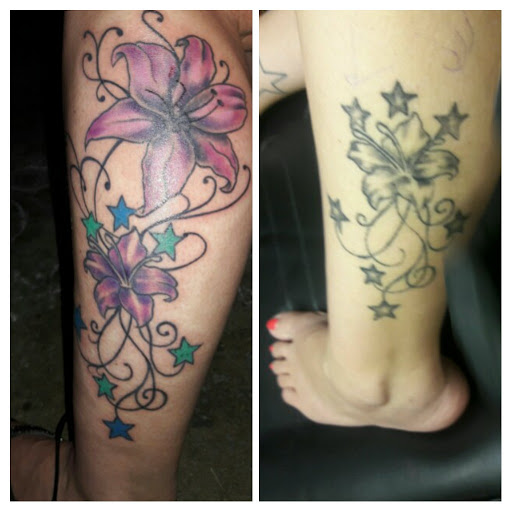 Explore hip tattoo cover up ideas, creative tattoo ideas in Wayne, available at Mean Ink Tattoo