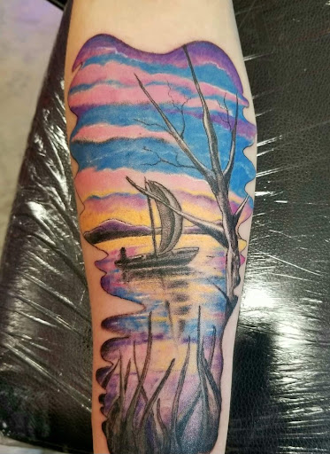 Explore charm tattoo ideas, creative tattoo ideas in Willis, available at Bizarres llc at Dirtles s Design Studio