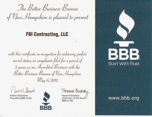 Roofing Contractor «F.B.I. Contracting LLC», reviews and photos, 18 Loudon Rd, Concord, NH 03301, USA