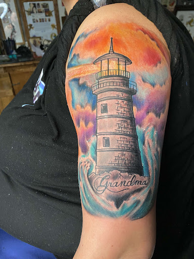 Explore tattoos behind ear ideas, creative tattoo ideas in Richmond, available at Hardline tattoo