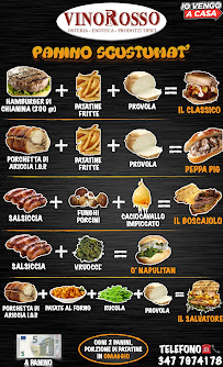 Menu du Osteria Vino Rosso à Nocera Superiore