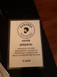Barabba Pizzeria Milano à Milan menu