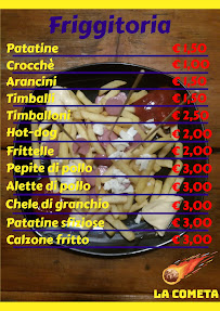 Pizzeria la Cometa à Pagani menu