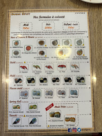Restaurant japonais Sushi Spot à Paris - menu / carte