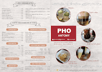 Menu / carte de Pho Antony à Antony