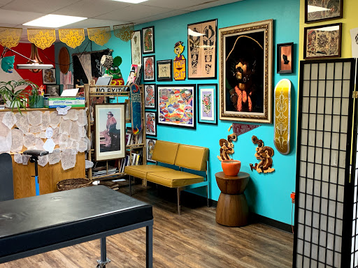 Explore leg tribal tattoo ideas, creative tattoo ideas in Yakima, available at Top Kat Tattoo