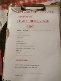 Restaurant Les Nobles Fouées à Saumur (la carte)