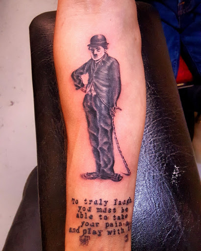 Explore black and grey tattoo ideas, creative tattoo ideas in Santa Fe, available at Rivers Collective Body Art