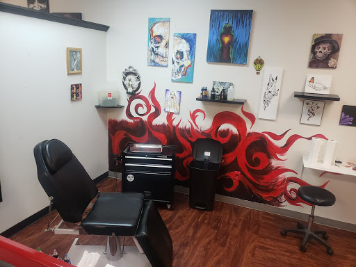 Explore mens back shoulder tattoo ideas, creative tattoo ideas in Flint, available at Black Eye Social Club Tattoo