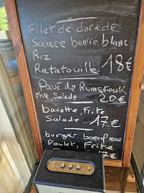 Menu / carte de restaurant le débarquement à Sainte-Maxime