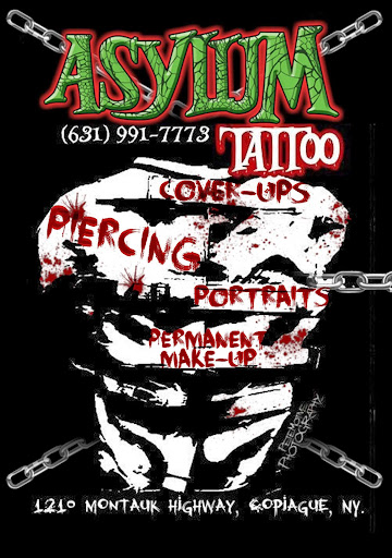 Tattoo Shop «Asylum Tattoo», reviews and photos, 1210 Montauk Hwy A, Copiague, NY 11726, USA