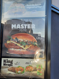 Menu / carte de Burger King à Chaumont