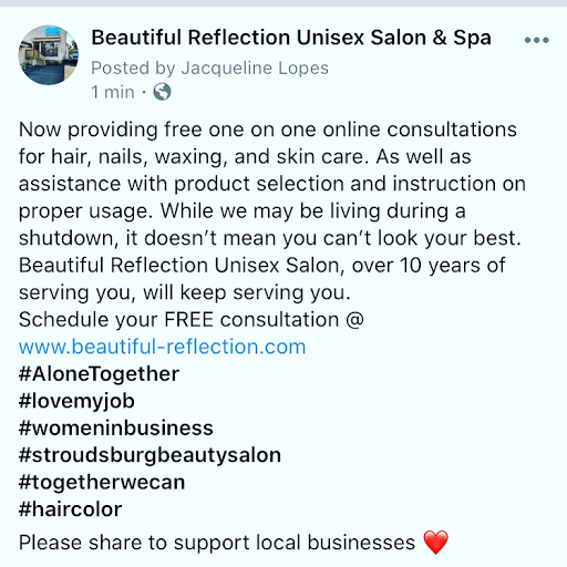 Beauty Salon «Beautiful Reflection Unisex Salon & Spa», reviews and photos, 921 PA-611, Stroudsburg, PA 18360, USA