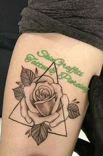 Explore angel number 444 tattoo ideas, creative tattoo ideas in Athens, available at SkinGraffiti Tattoo & Piercing