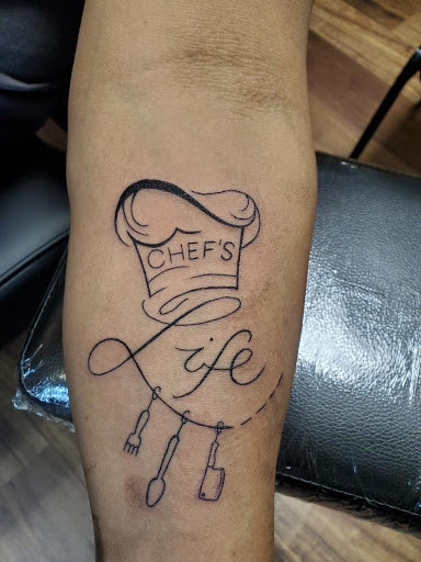 Explore sleeve forearm tattoo ideas for men, creative tattoo ideas in Keyport, available at Taboo Tattoos