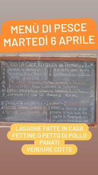 La Terrazza à Anzio menu