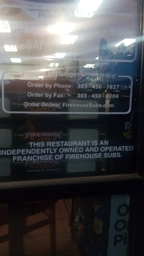 Sandwich Shop «Firehouse Subs», reviews and photos, 14356 Lincoln St, Thornton, CO 80023, USA