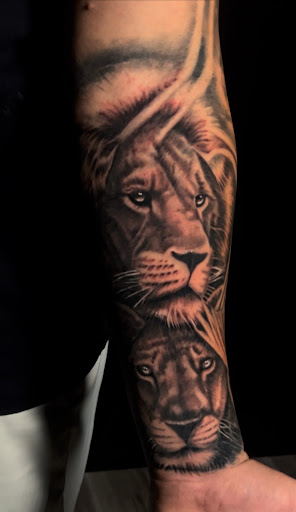 Explore capricorn tattoo ideas for men, creative tattoo ideas in Fontana, available at Iconiq Tattoo Studio