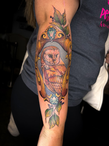 Explore gojo satoru tattoo ideas, creative tattoo ideas in Fairmont, available at Heretic Ink