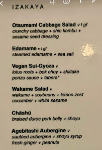 Menu / carte de Buya Ramen Factory à Berlin