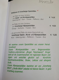 Menu du Litziger Lay - echt österreichisch à Traben-Trarbach