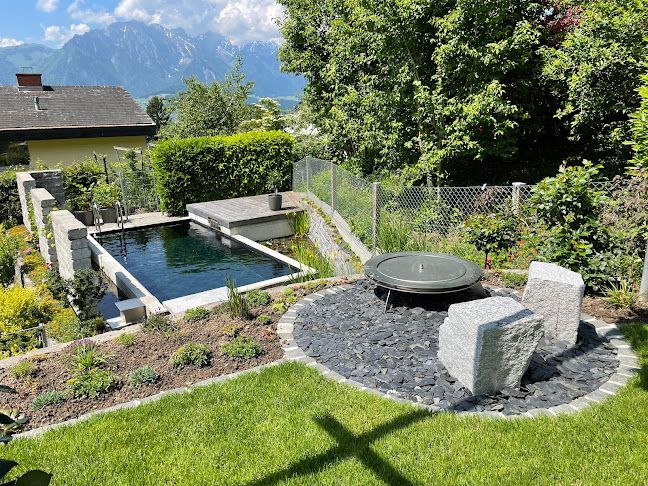 Yasiflor GmbH Schweiz, Gartenbau, Gartenpflege, Gartenarchitektur, Schwimmbad, Schwimmteich, Biopool, Naturpool, - Thun