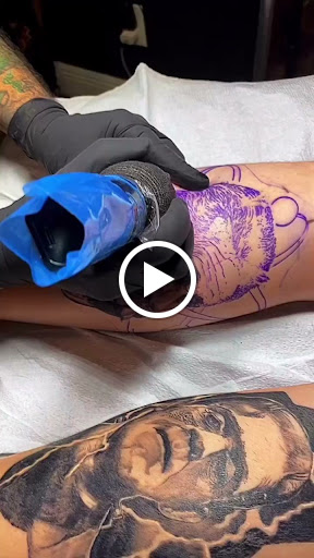 Explore background ideas for sleeve tattoos, creative tattoo ideas in Kissimmee, available at Fallen Sparrow Tattoo Co