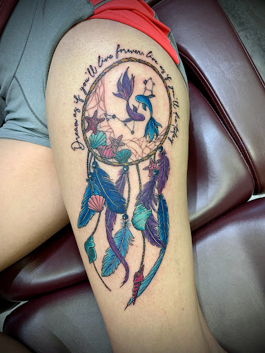 Explore pirate ship tattoo ideas, creative tattoo ideas in Greensboro, available at Dogwood Ink